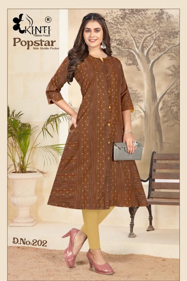 Kinti Popstar Vol 2 Designer Long Kurti Collection